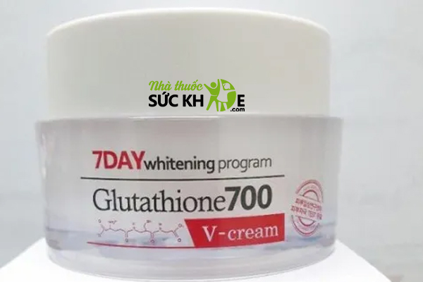Kem dưỡng trắng da mặt 7Day Whitening Program Glutathione700